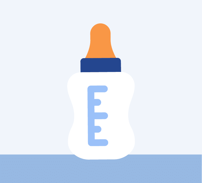 Baby Bottle With Infant Formula Milk