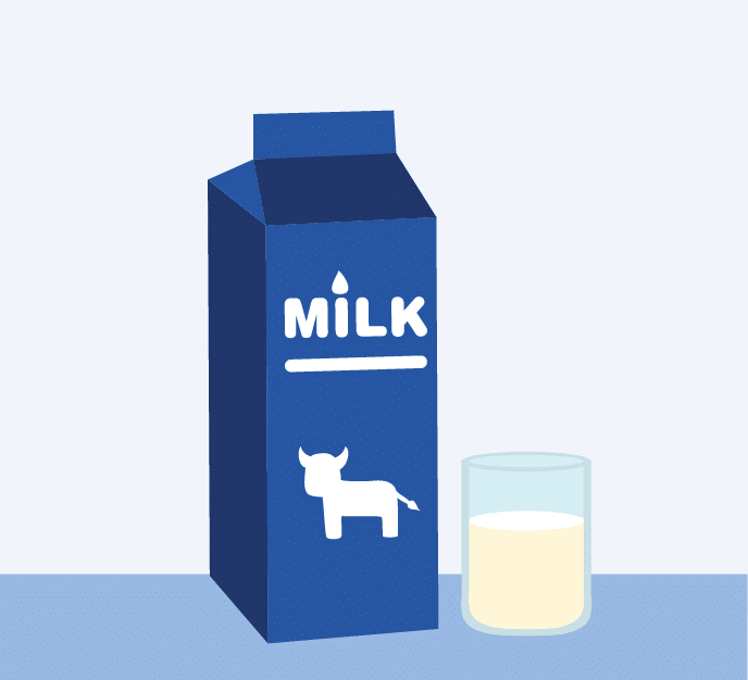 Carton And Glass Of Milk